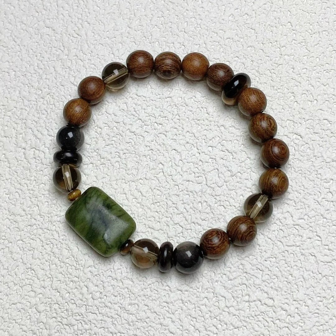 Talisman Protection Bracelet - Mountain Zen Wooden Bead 無事牌 (Wu Shi Pai)