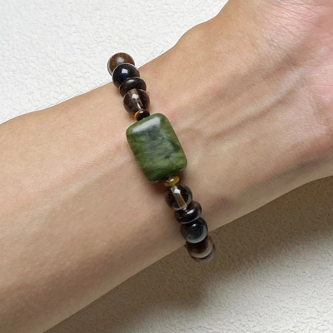 Talisman Protection Bracelet - Mountain Zen Wooden Bead 無事牌 (Wu Shi Pai)